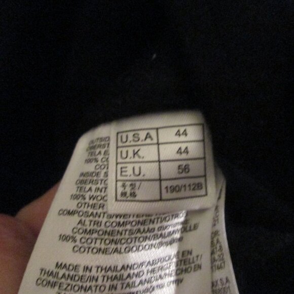 Brooks Brothers Wool Reversible Coat Raincoat Inside Size 44 Excellent Cond - Picture 9 of 9